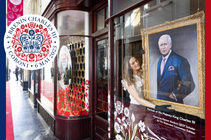 Burlington Arcade unveils installation to mark the Coronation of His Majesty the King