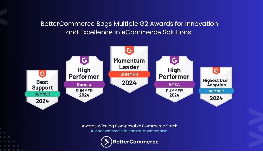 G2 Summer Awards recognise BetterCommerce: Setting new standards in eCommerce excellence