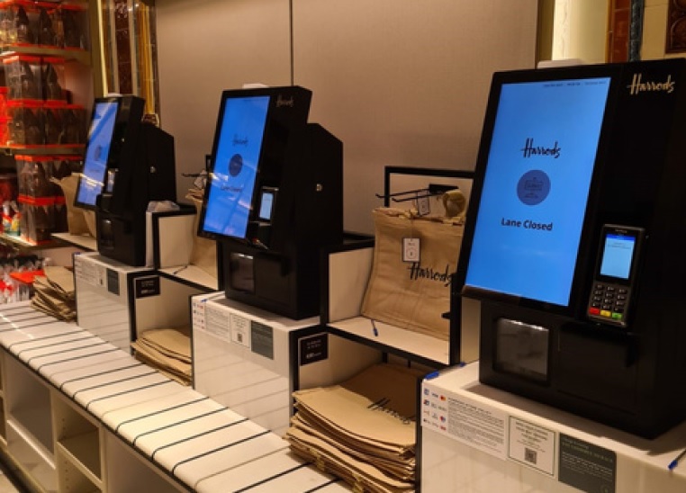 Harrods invests in self-checkout from BOXTEC in their iconic food & chocolate halls at their flagship Knightsbridge store.